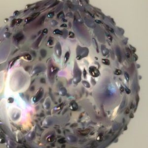 ART GLASS CALICO  BALL
